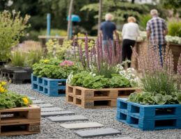 Créer un jardin thérapeutique avec des matériaux recyclés
