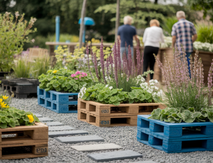 Créer un jardin thérapeutique avec des matériaux recyclés