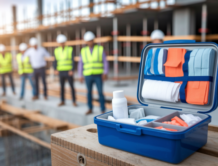 Trousse de secours idéale sur un chantier : ce qu'il faut prévoir
